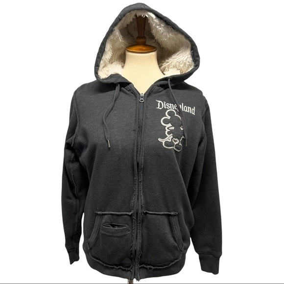 Disney Parks 55th Anniversary Shaggy Fleece Lined Full Zipper MickeyHoodie - Picture 2 of 14